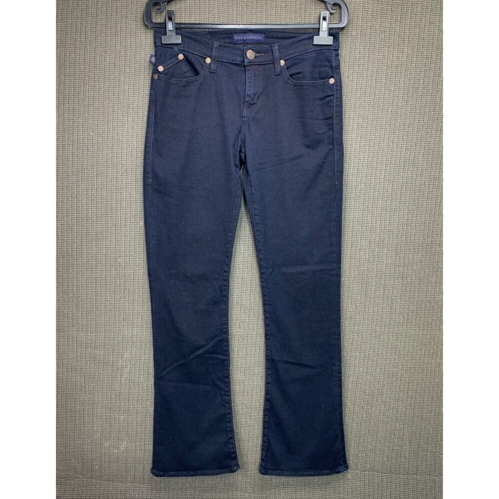 Rock & Republic Kasandra Women's Size 8M Bootcut Jeans Dark Wash Denim